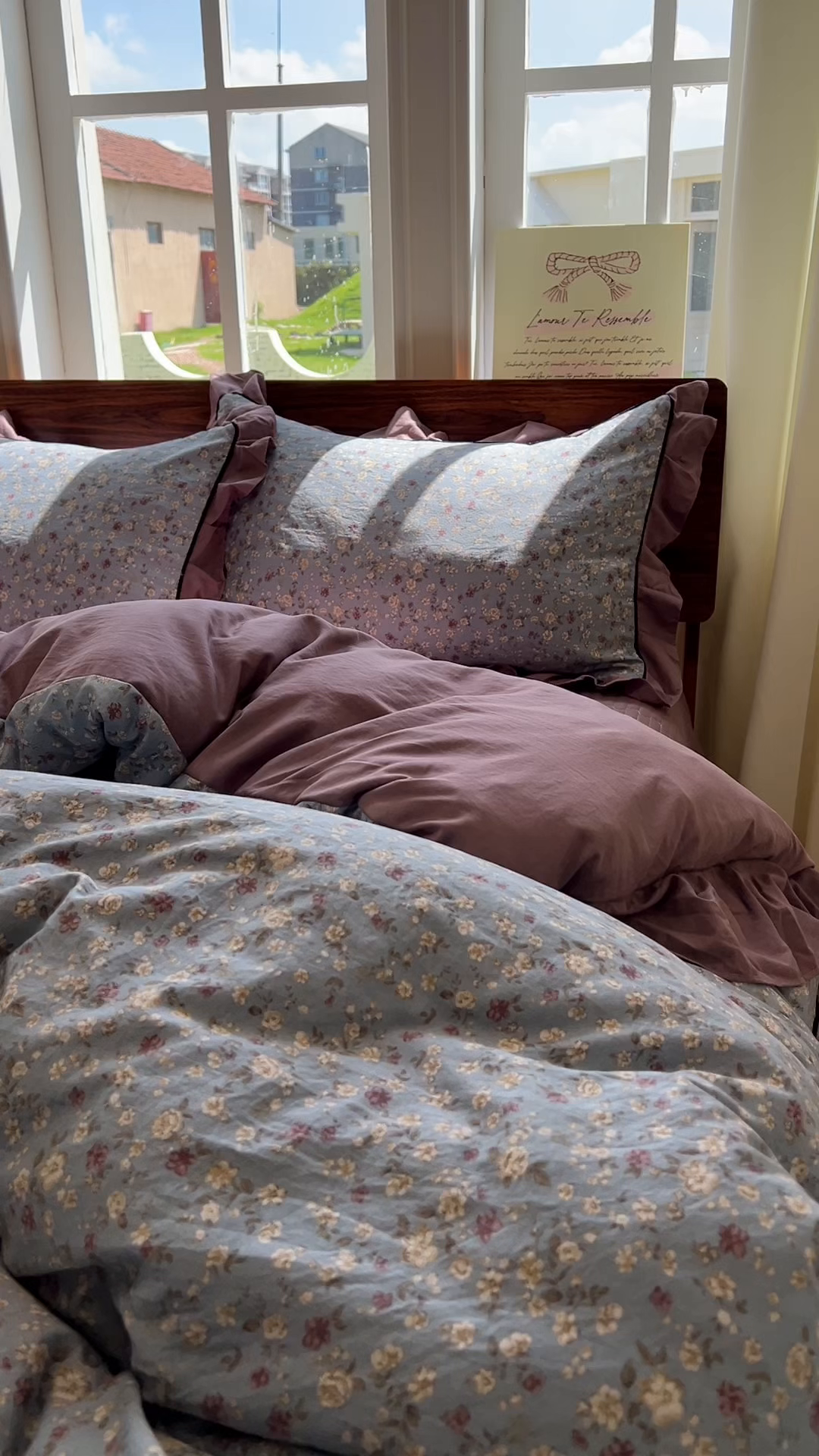 91家纺网 家纺一手货源 找家纺 美梦家纺 2025新款亲肤舒适高克重云感棉床盖四件套 桐秋·红