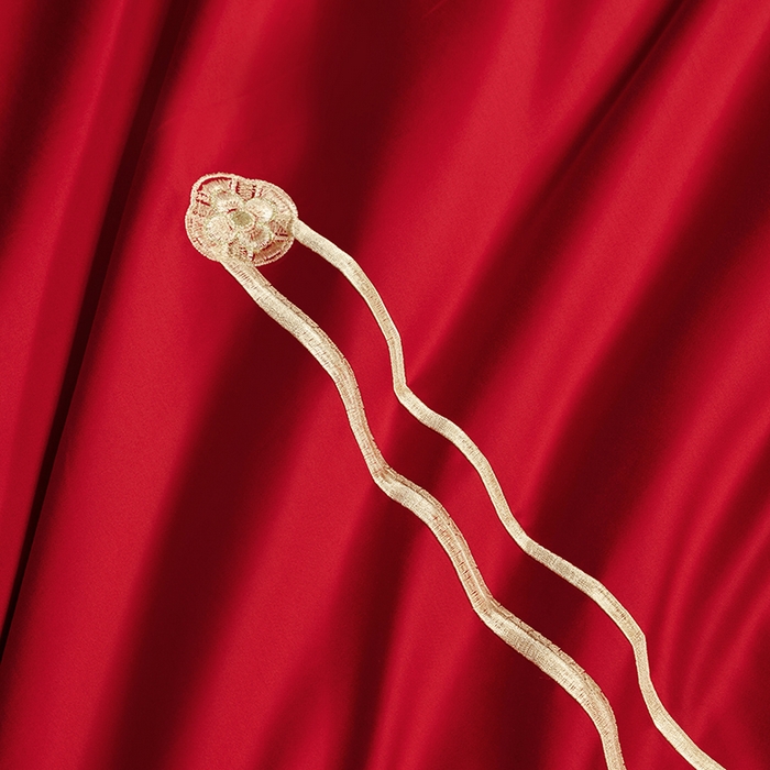 91家纺网 家纺一手货源 找家纺 柏拉图 2025新款100s长绒棉纯棉贡缎提花婚庆系列四件套多件套3 锦绣年华