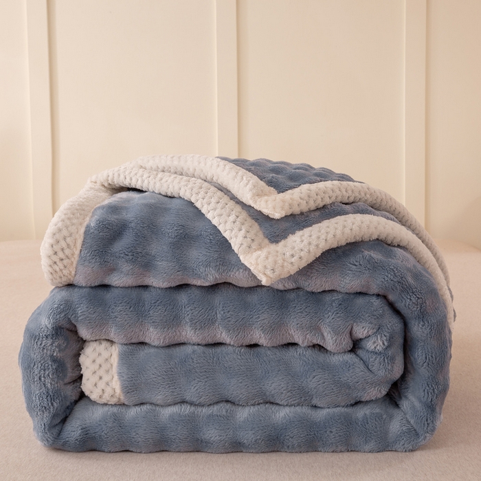 91家纺网 家纺一手货源 找家纺 （总）爱彼家纺 2025秋冬新款玉兔云绒毛毯毯子午睡毯玉兔云绒系列