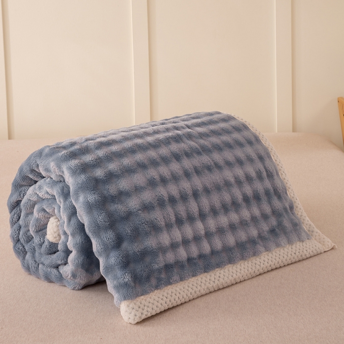 91家纺网 家纺一手货源 找家纺 （总）爱彼家纺 2025秋冬新款玉兔云绒毛毯毯子午睡毯玉兔云绒系列