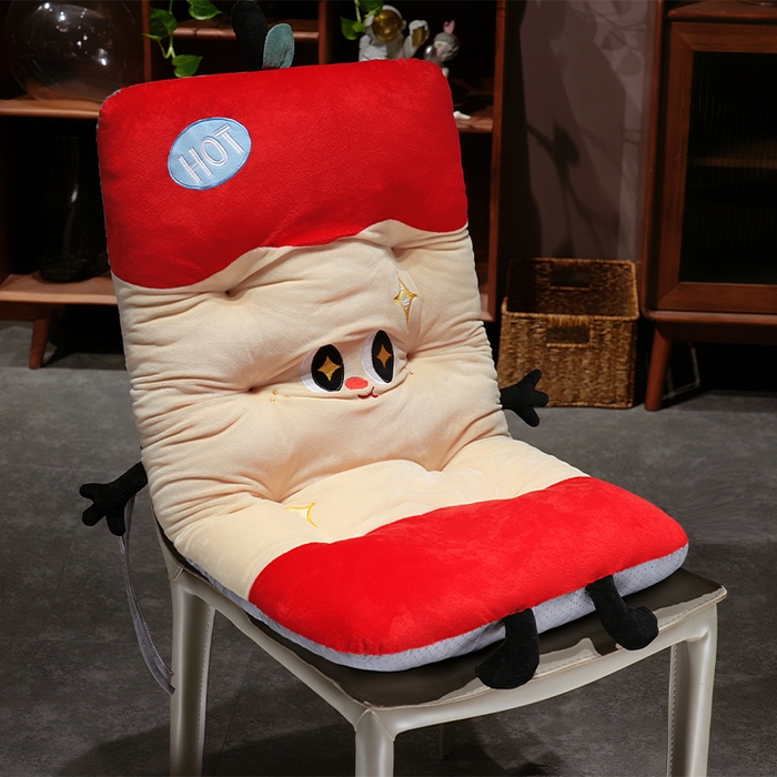 91家纺网 家纺一手货源 找家纺 （总）仟亿莱 2025新款大眼红苹果连体坐垫