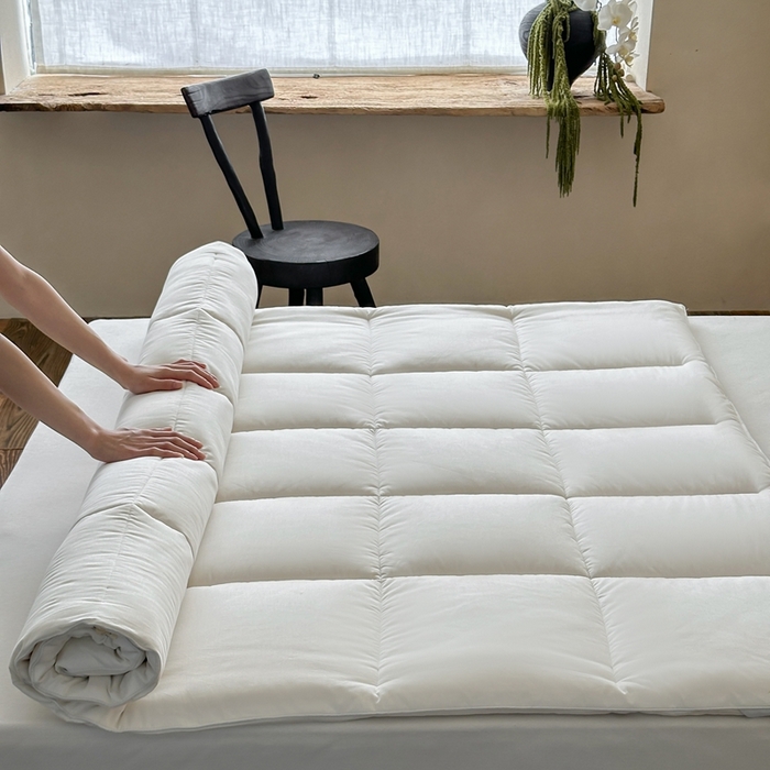 三味舒屋 2025新款亲肤舒适简约本素棉花床褥 本素棉花床褥单边款