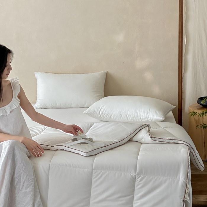 91家纺网 家纺一手货源 找家纺 三味舒屋 2025新款亲肤舒适简约本素棉花床褥 本源棉花床褥立体款