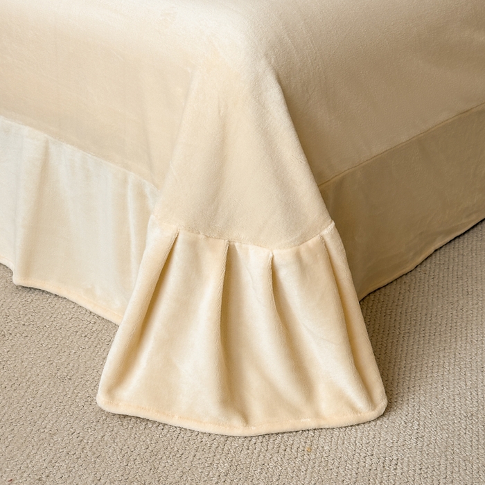 91家纺网 家纺一手货源 找家纺 诺梵家纺 2025新款8斤牛奶绒刺绣绣花四件套 绮梦-米黄