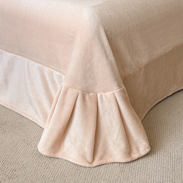 91家纺网 家纺一手货源 找家纺 诺梵家纺 2025新款8斤牛奶绒刺绣绣花四件套 绮梦-肉粉