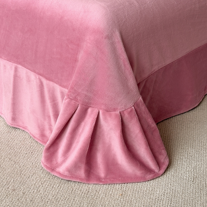 91家纺网 家纺一手货源 找家纺 诺梵家纺 2025新款8斤牛奶绒刺绣绣花四件套 寻春-豆沙