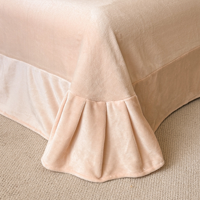 91家纺网 家纺一手货源 找家纺 诺梵家纺 2025新款8斤牛奶绒刺绣绣花四件套 寻春-肉粉