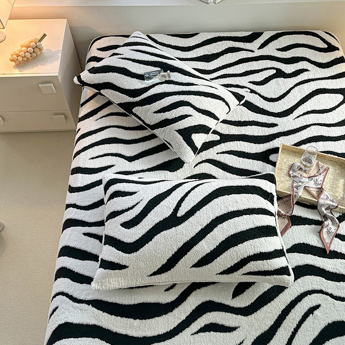 91家纺网 家纺一手货源 找家纺 （总）温宁家纺 2025新款斑马纹床笠