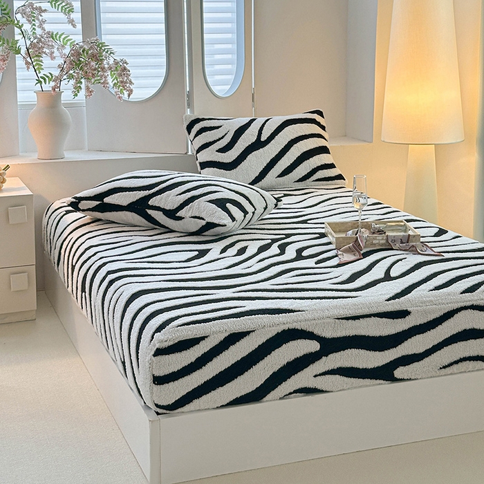 91家纺网 家纺一手货源 找家纺 （总）温宁家纺 2025新款斑马纹床笠