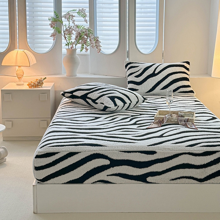 91家纺网 家纺一手货源 找家纺 （总）温宁家纺 2025新款斑马纹床笠