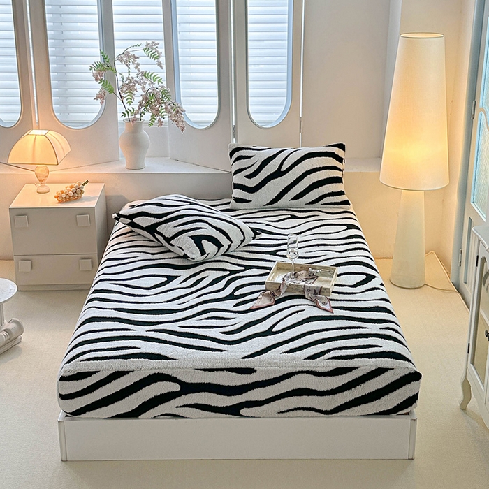 （总）温宁家纺 2025新款斑马纹床笠
