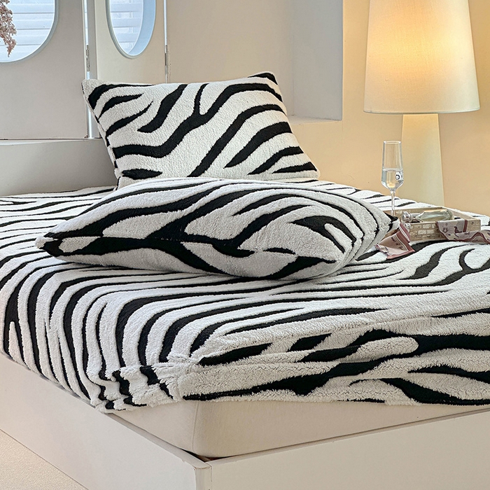 91家纺网 家纺一手货源 找家纺 （总）温宁家纺 2025新款斑马纹床笠