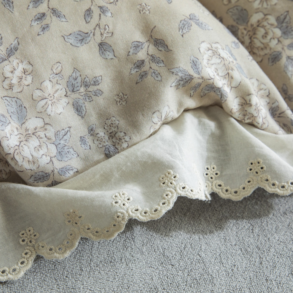 91家纺网 家纺一手货源 找家纺 大境 2025秋冬新款A类全棉双层纱棉加牛奶绒四件套韩版公主风 秋屿