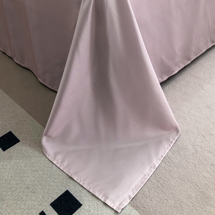 91家纺网 家纺一手货源 找家纺 悦织湾家纺 2025新款水洗冰丝浮雕刺绣四件套-浮雕梅影轻奢时尚三4件套 浮雕梅影-玫粉