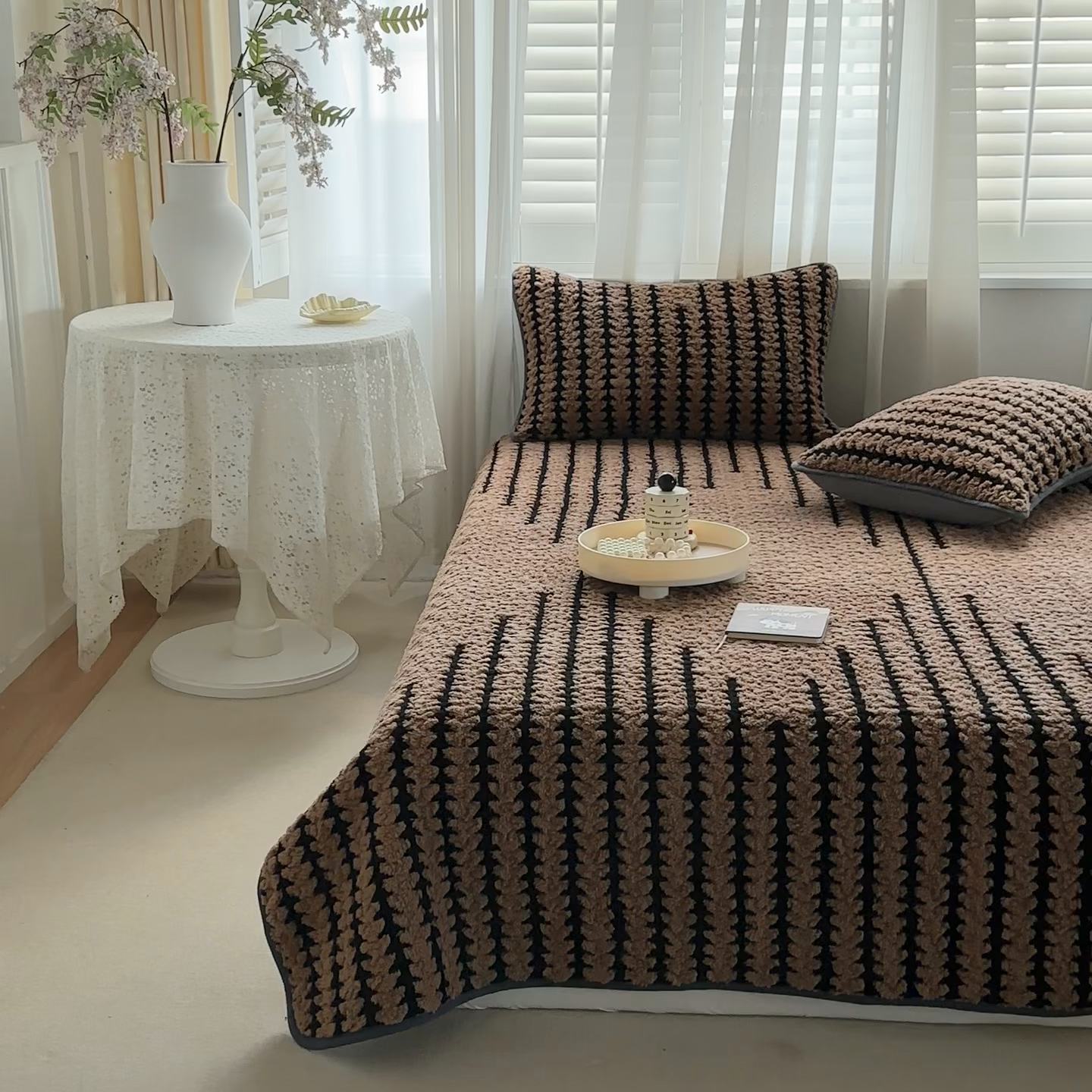 91家纺网 家纺一手货源 找家纺 （总）温宁家纺 2025新款步步高床盖三件套