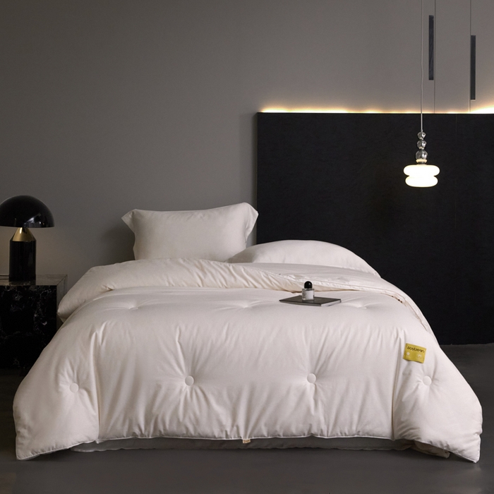 91家纺网 家纺一手货源 找家纺 （总）纪梵茜 2025新款李官奇正品授权  长绒棉大豆被子全棉被芯加厚大豆纤维被纯棉冬被