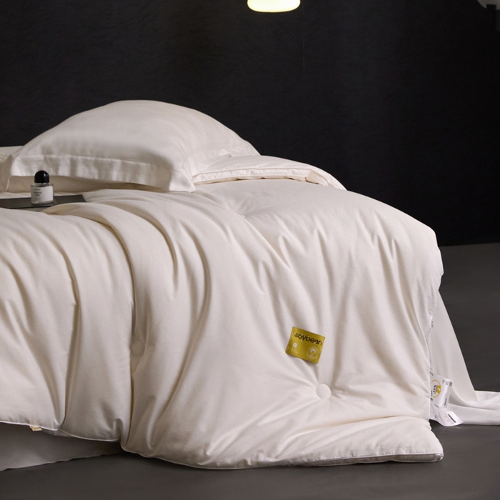 91家纺网 家纺一手货源 找家纺 （总）纪梵茜 2025新款李官奇正品授权  长绒棉大豆被子全棉被芯加厚大豆纤维被纯棉冬被