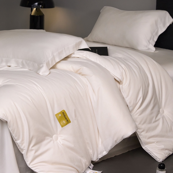 91家纺网 家纺一手货源 找家纺 （总）纪梵茜 2025新款李官奇正品授权  长绒棉大豆被子全棉被芯加厚大豆纤维被纯棉冬被