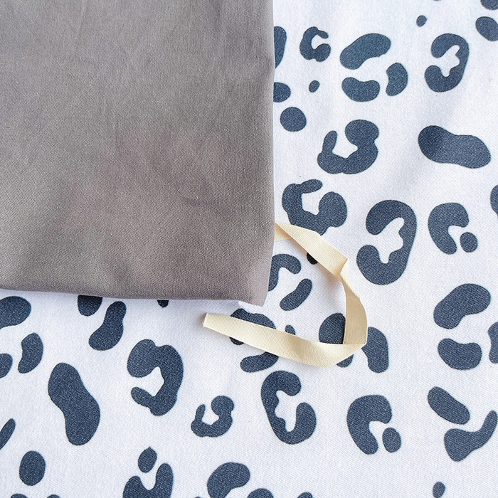 91家纺网 家纺一手货源 找家纺 （总）炫拼家纺 2025新款丝蕴系列全棉纯棉磨毛绣花蝴蝶结豹纹纯棉四件套-丝蕴