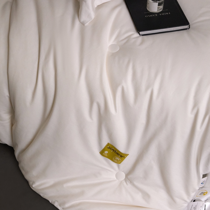 91家纺网 家纺一手货源 找家纺 （总）纪梵茜 2025新款李官奇正品大豆纤维被 A类长绒棉大豆拉链子母被芯二合一被子