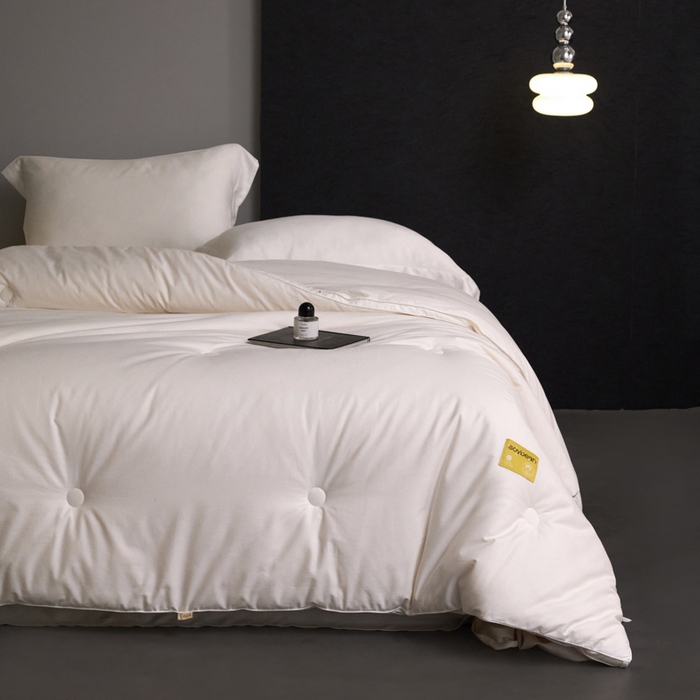 91家纺网 家纺一手货源 找家纺 （总）纪梵茜 2025新款李官奇正品大豆纤维被 A类长绒棉大豆拉链子母被芯二合一被子