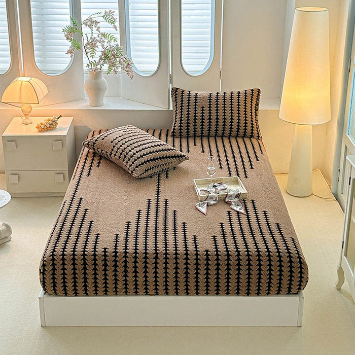 温宁家纺 2025新款步步高床笠 床笠-步步高咖色