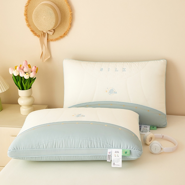 91家纺网 家纺一手货源 找家纺 （总）晚儿 2025新款天丝美 肤护颈枕高枕枕头枕芯