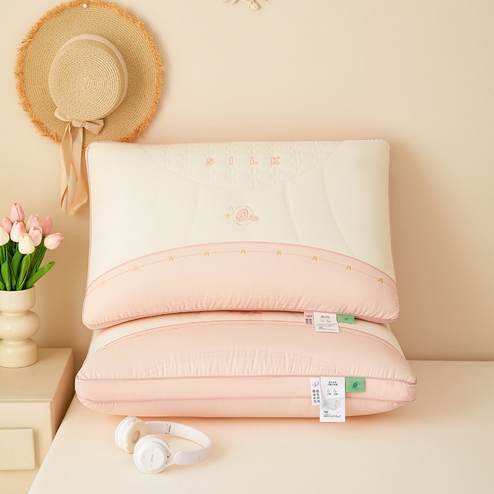 91家纺网 家纺一手货源 找家纺 （总）晚儿 2025新款天丝美 肤护颈枕高枕枕头枕芯