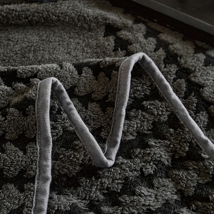 91家纺网 家纺一手货源 找家纺 温宁家纺 2025新款步步高单层毛毯盖毯 毛毯-步步高复古灰