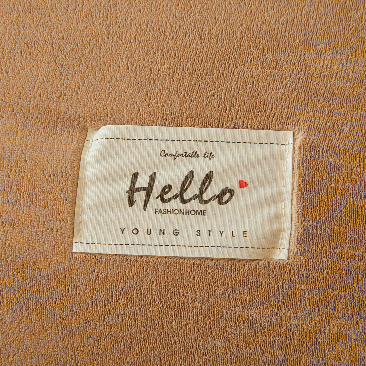 91家纺网 家纺一手货源 找家纺 鑫佰利 2025新款柔暖纯色牛奶绒冬被被子被芯 咖驼双拼