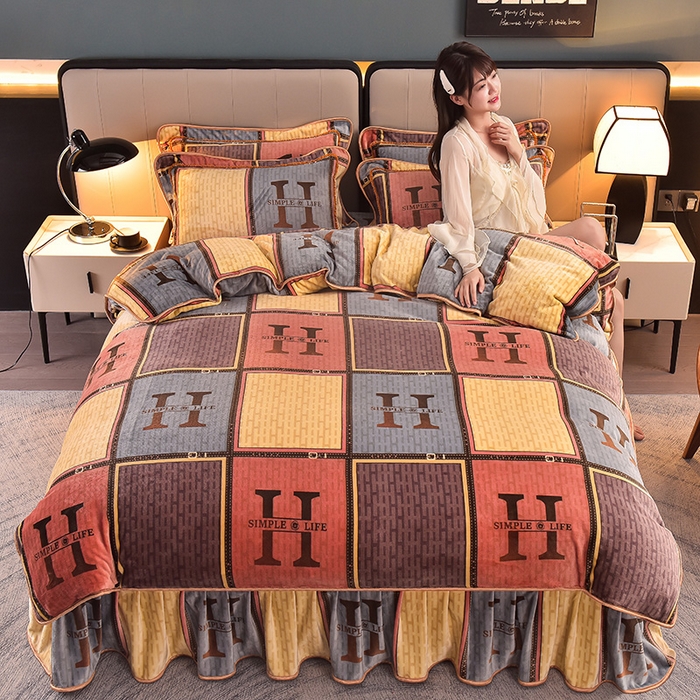 91家纺网 家纺一手货源 找家纺 （总）董成龙 2025直播高克重牛奶绒四件套法莱绒金貂貂狐保暖四件套