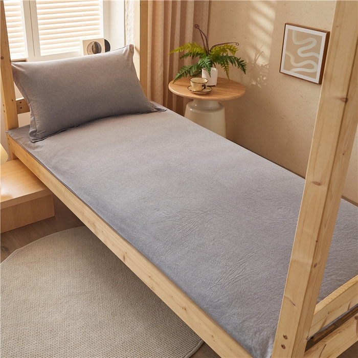 91家纺网 家纺一手货源 找家纺 悠米悠家 2025新款新疆棉花学生款可拆洗床垫 灰色