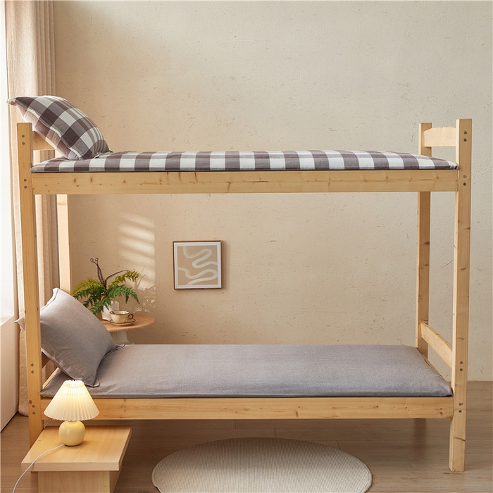 91家纺网 家纺一手货源 找家纺 悠米悠家 2025新款新疆棉花学生款可拆洗床垫 灰色