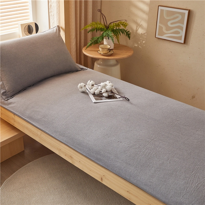 91家纺网 家纺一手货源 找家纺 悠米悠家 2025新款新疆棉花学生款可拆洗床垫 灰色
