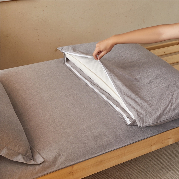 91家纺网 家纺一手货源 找家纺 悠米悠家 2025新款新疆棉花学生款可拆洗床垫 灰色