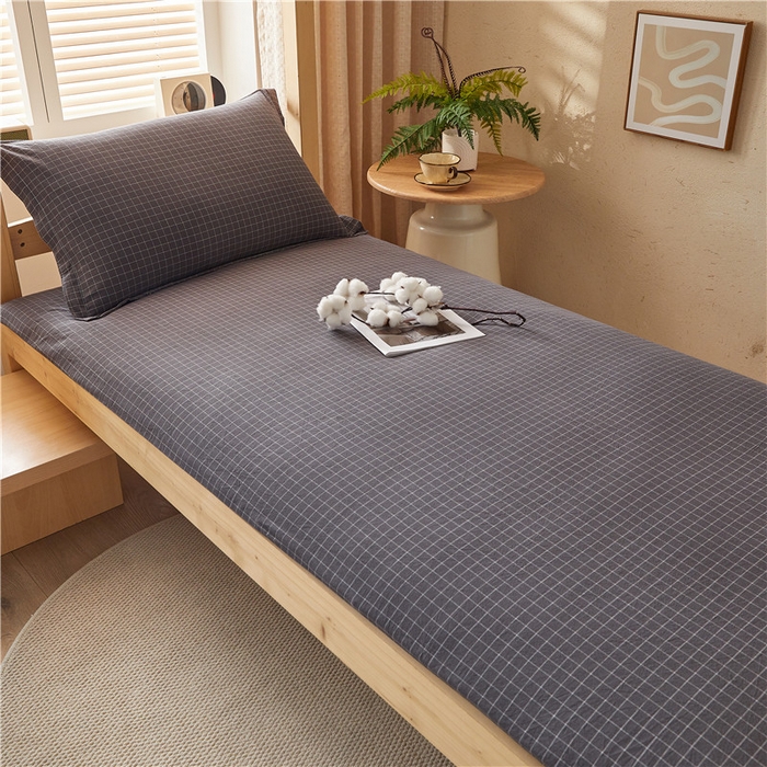 91家纺网 家纺一手货源 找家纺 悠米悠家 2025新款新疆棉花学生款可拆洗床垫 灰小格