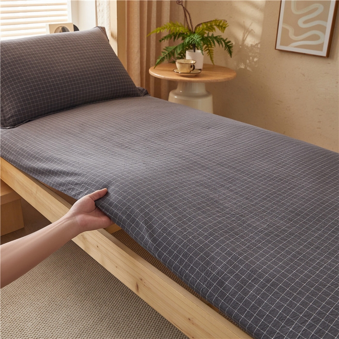 91家纺网 家纺一手货源 找家纺 悠米悠家 2025新款新疆棉花学生款可拆洗床垫 灰小格