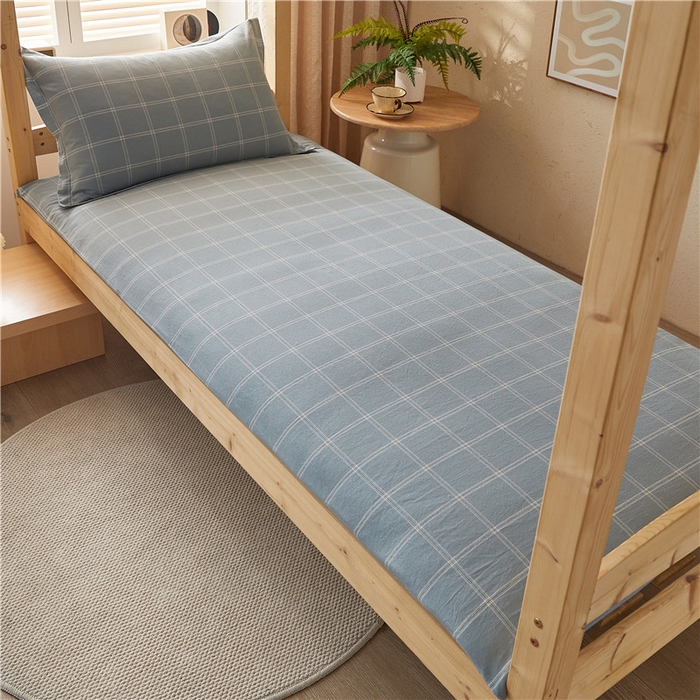 91家纺网 家纺一手货源 找家纺 悠米悠家 2025新款新疆棉花学生款可拆洗床垫 简兮蓝