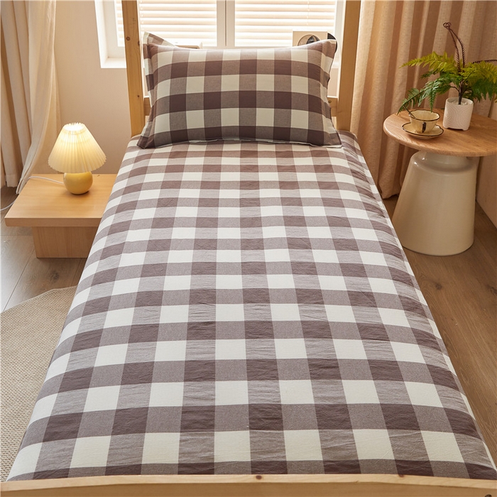 91家纺网 家纺一手货源 找家纺 悠米悠家 2025新款新疆棉花学生款可拆洗床垫 咖大格