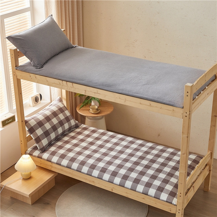 91家纺网 家纺一手货源 找家纺 悠米悠家 2025新款新疆棉花学生款可拆洗床垫 咖大格