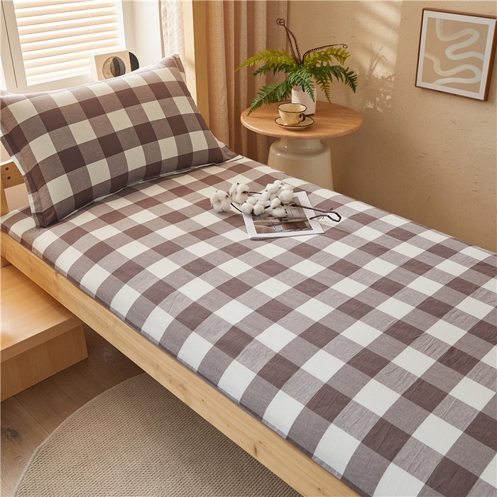 91家纺网 家纺一手货源 找家纺 悠米悠家 2025新款新疆棉花学生款可拆洗床垫 咖大格