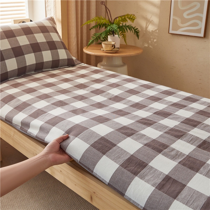 91家纺网 家纺一手货源 找家纺 悠米悠家 2025新款新疆棉花学生款可拆洗床垫 咖大格