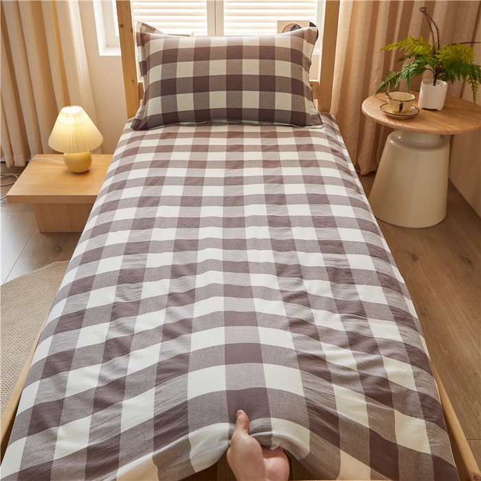 91家纺网 家纺一手货源 找家纺 悠米悠家 2025新款新疆棉花学生款可拆洗床垫 咖大格