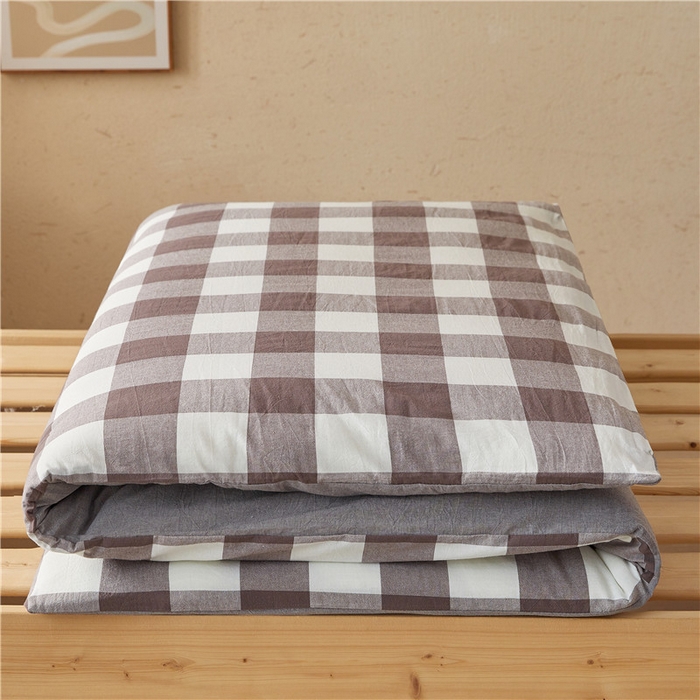 91家纺网 家纺一手货源 找家纺 悠米悠家 2025新款新疆棉花学生款可拆洗床垫 咖大格