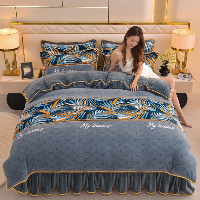 91家纺网 家纺一手货源 找家纺 （总）董成龙 2025直播高克重牛奶绒四件套法莱绒金貂貂狐保暖四件套