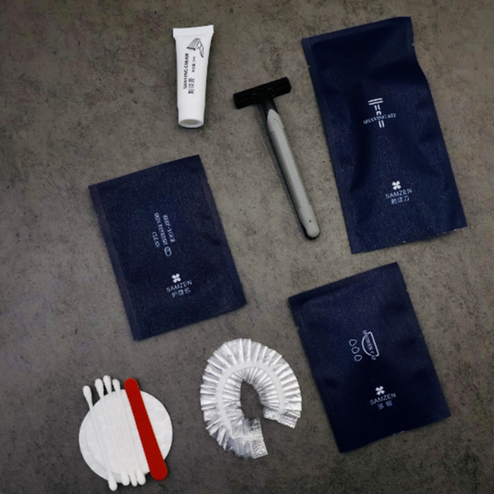 安力森/诚臻酒店用品 心绮系列 拉丝袋护理包（四棉签两棉片一指甲锉）单件 心绮系列