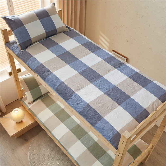 91家纺网 家纺一手货源 找家纺 悠米悠家 2025新款新疆棉花学生款可拆洗床垫 绿大格