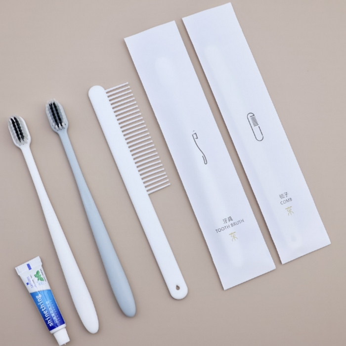 安力森/诚臻酒店用品 samzen心致系列（12S软膜免费定制） 臻M型10克M型牙刷3克两面针牙膏-单件 samzen心致系列