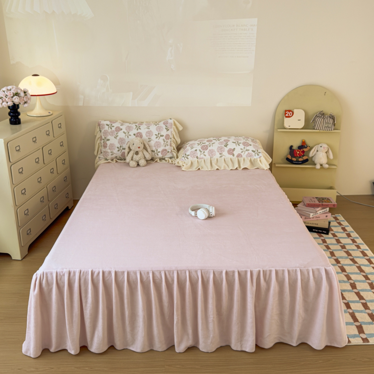 91家纺网 家纺一手货源 找家纺 （总）KA家纺 2025新款秋冬床裙款着色烂花立体雕花牛奶绒四件套