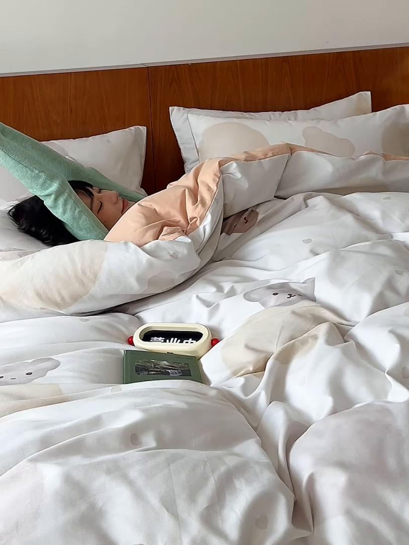 91家纺网 家纺一手货源 找家纺 （总）千朵森 2025 新品 全棉磨毛卡通四件套（塞伦）